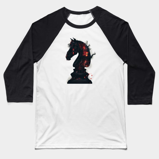 Chess horse Baseball T-Shirt by InfinityCircle